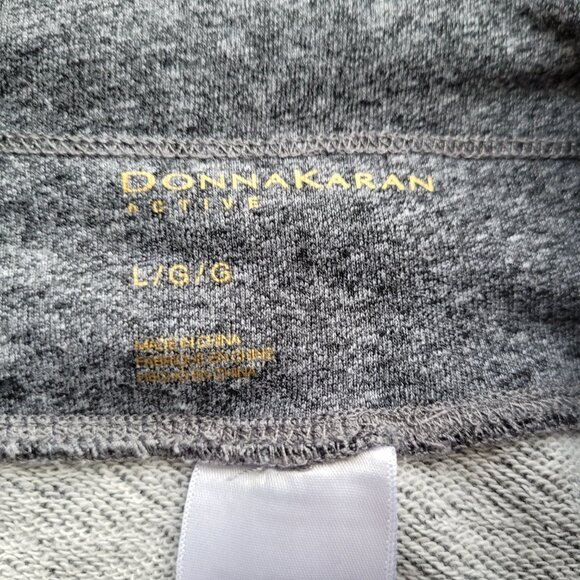 Donna Karan High Waisted Wide Leg Cropped Sweatpants L - Picture 8 of 15